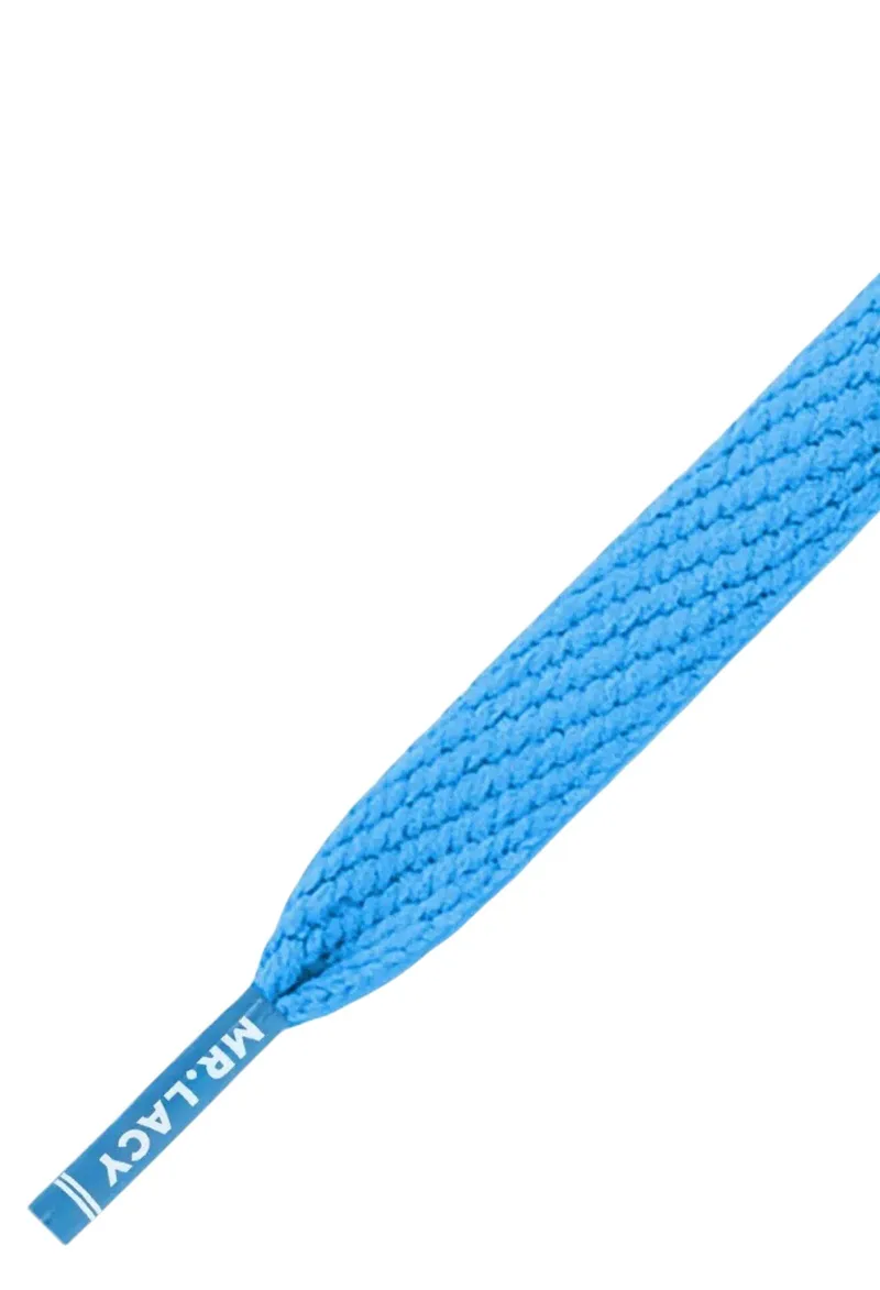 Κορδόνια Mr. Lacy Flatties 130cm Cyan 315509-Cyan