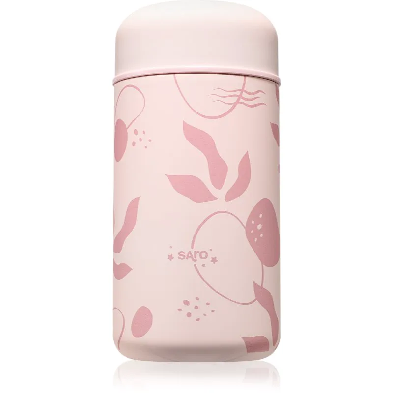 Saro Baby Liquid Thermo θερμός για φαγητό Ροζ 500 ml