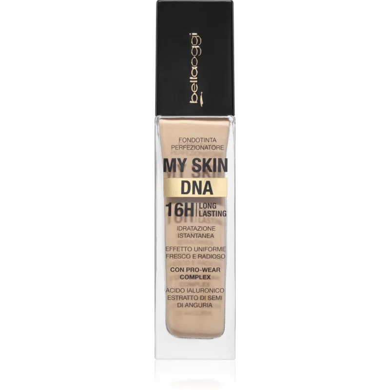 bellaoggi My Skin DNA ενυδατικό μεικ απ για τέλεια επιδερμίδα απόχρωση Ivory Cream 34 ml