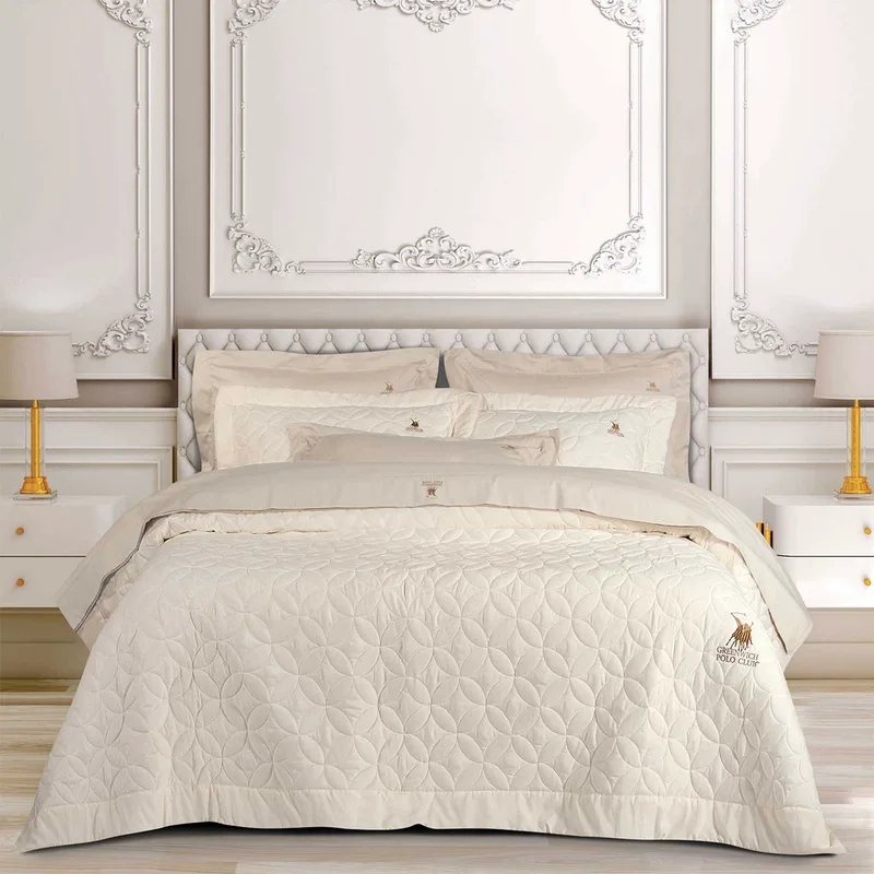 Κουβερλί King Size (240x250) Greenwich Polo Club 2358 Ecru