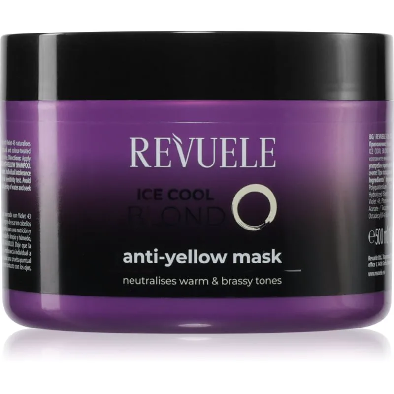 Revuele Ice Cool Blond μάσκα κατά των κίτρινων τόνων για ξανθά μαλλιά 500 ml