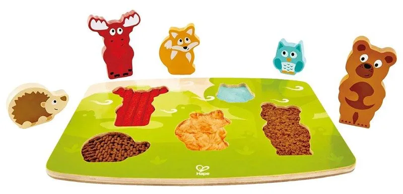 HAPE HAPPY PUZZLES ΞΥΛΙΝΟ ΠΑΖΛ ΑΓΡΙΑ ΖΩΑ FOREST PUZZLE