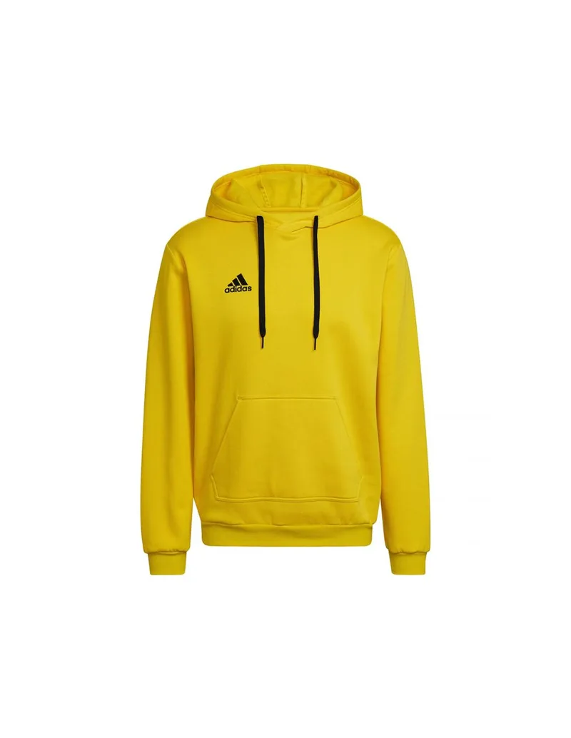 Adidas Entrada 22 Ανδρικό Φούτερ με Κουκούλα και Τσέπες Κίτρινο HI2140