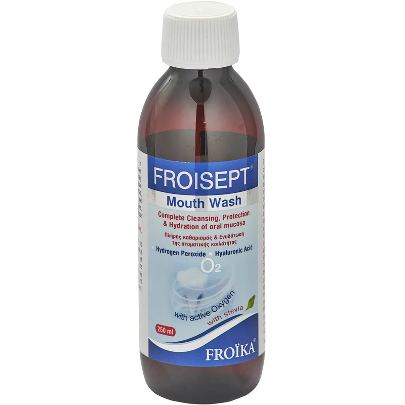 Froika Froisept Mouth Wash Στοματικό Διάλυμα με Ενεργό Οξυγόνο 250ml