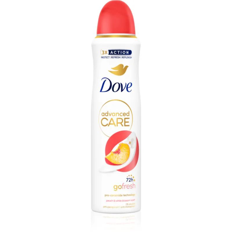 Dove Advanced Care Go Fresh Peach & White Blossom αποσμητικό σπρέι 150 ml