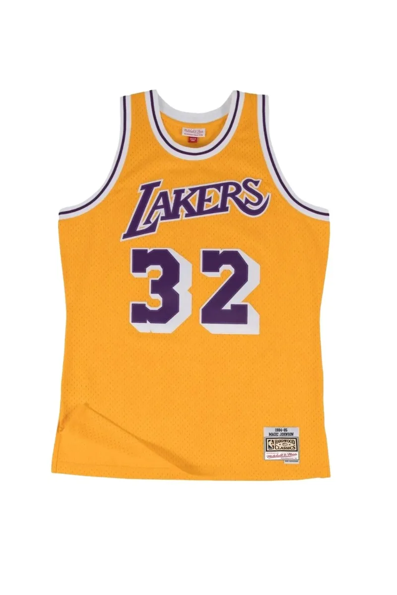 Mitchell & Ness Lakers Jersey Magic Johnson 1984 - Gold-SMJYGS18175-LALLTGD84EJH-GOLD