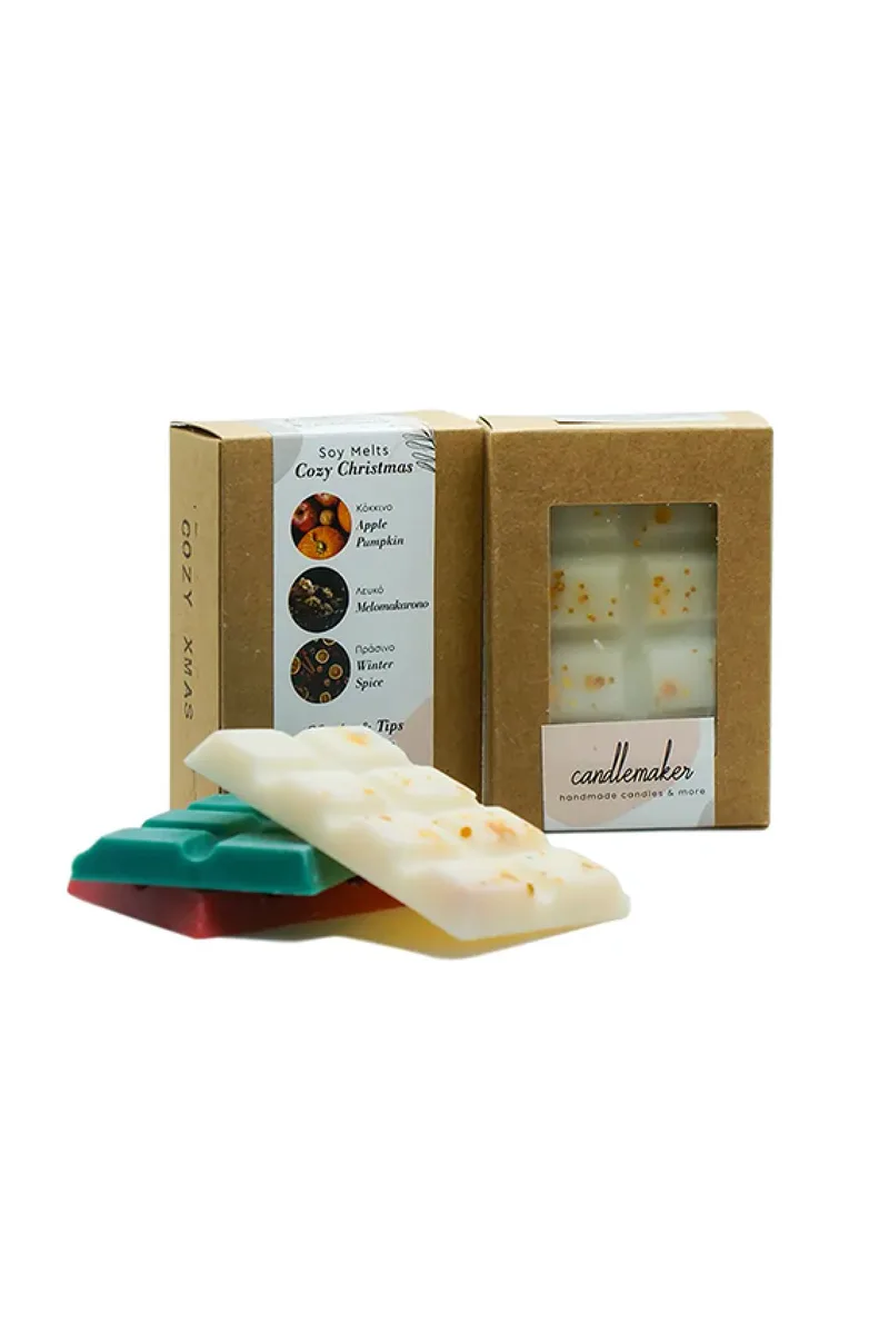 Soy Melts Φυτικα Αρωματικα Cozy Xmas Σετ Των 3 Μονόχρωμο CANDLEMAKER