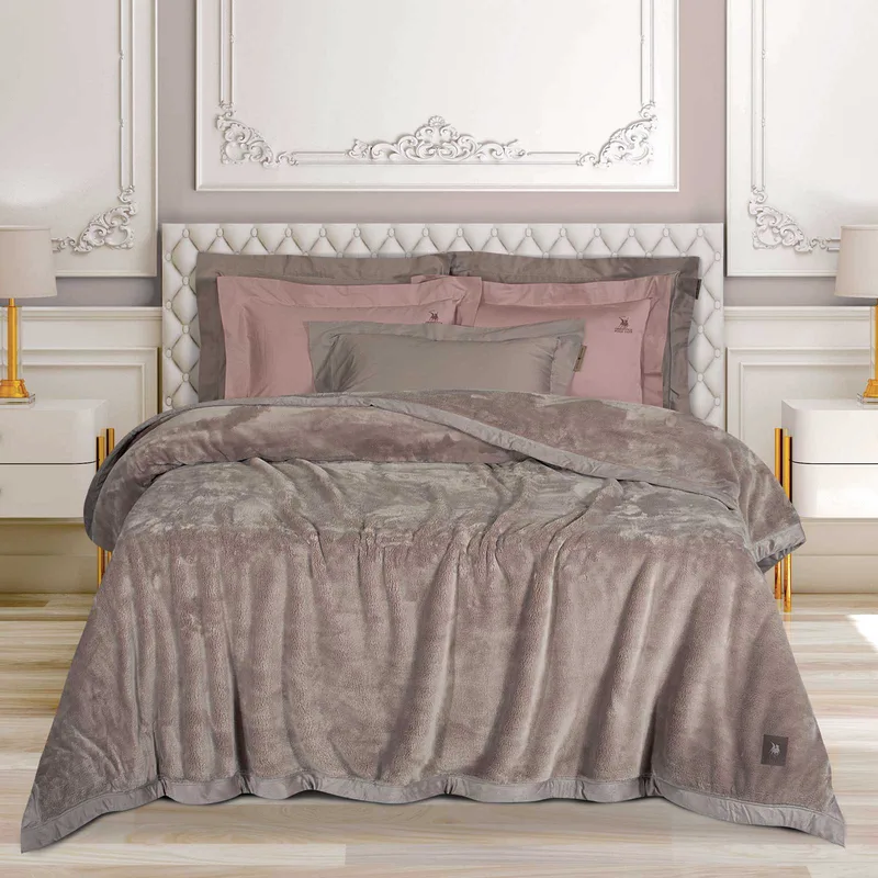 Κουβέρτα Βελουτέ Supersoft King 240x250εκ. Essential 3973 Dusty Lilac Greenwich Polo Club (Ύφασμα: Polyester, Χρώμα: Λιλά, Μέγεθος: King Size) - Greenwich Polo Club - 220577303973