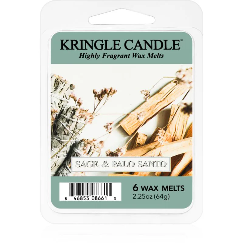 Kringle Candle Sage & Palo Santo κερί για αρωματική λάμπα 64 γρ