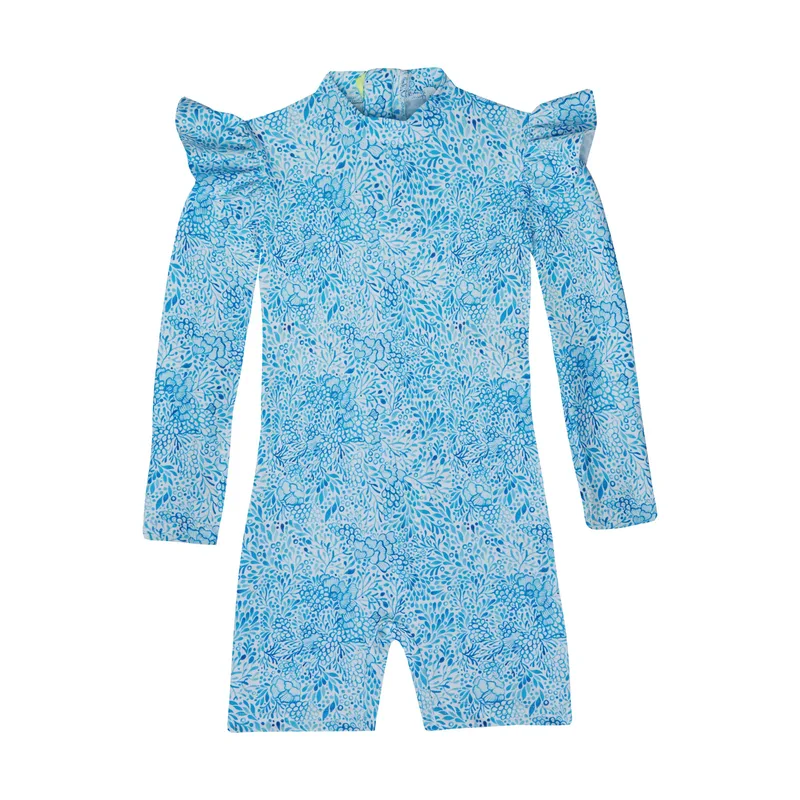GIRL'S ONE PIECE BODYSUIT LONG SLEEVE IRIS