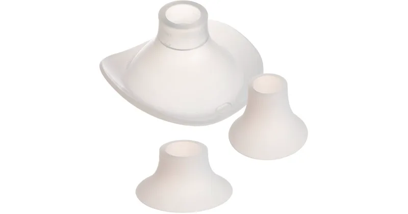 Canpol babies Replacement Silicone Silicone Spare Parts for Breast Pumps Set of Flanges and Inserts (24/21/19mm) Hands Free 3pcs