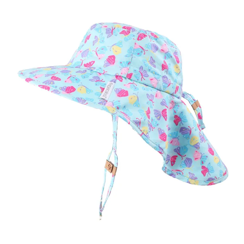 Αντηλιακό Cape Καπέλο 2-4 Ετών UPF50 Sunhat Butterfly Flapjack FJKCH160M (Μέγεθος: 2-4 Ετών) - FlapJackKids - FJKCH160M