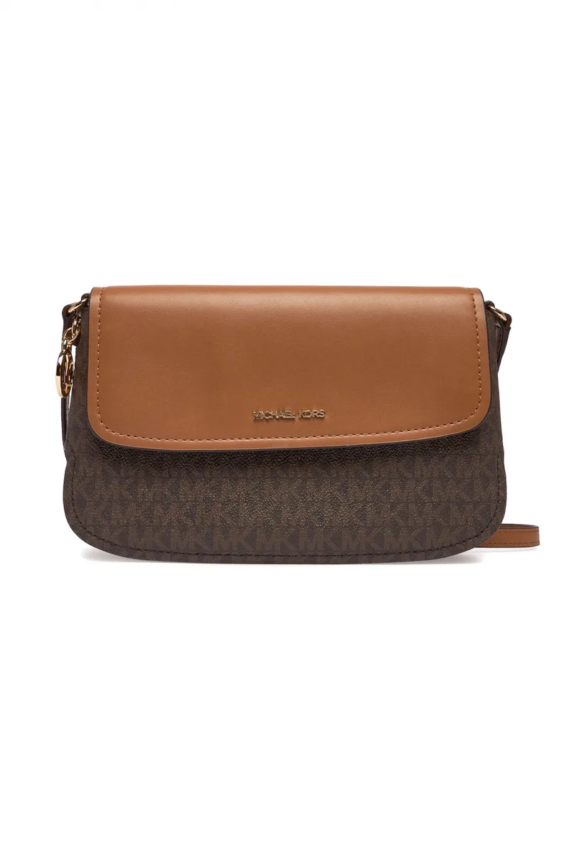 MICHAEL KORS ΤΣΑΝΤΑΚΙ CROSSBODY ΑLICE ALL OVER LOGO KAΦΕ/ΤΑΜΠΑ