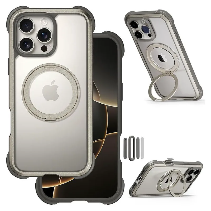 Θήκη MagEasy Odyssey Stand M Magsafe Titanium iPhone 16 Pro Max