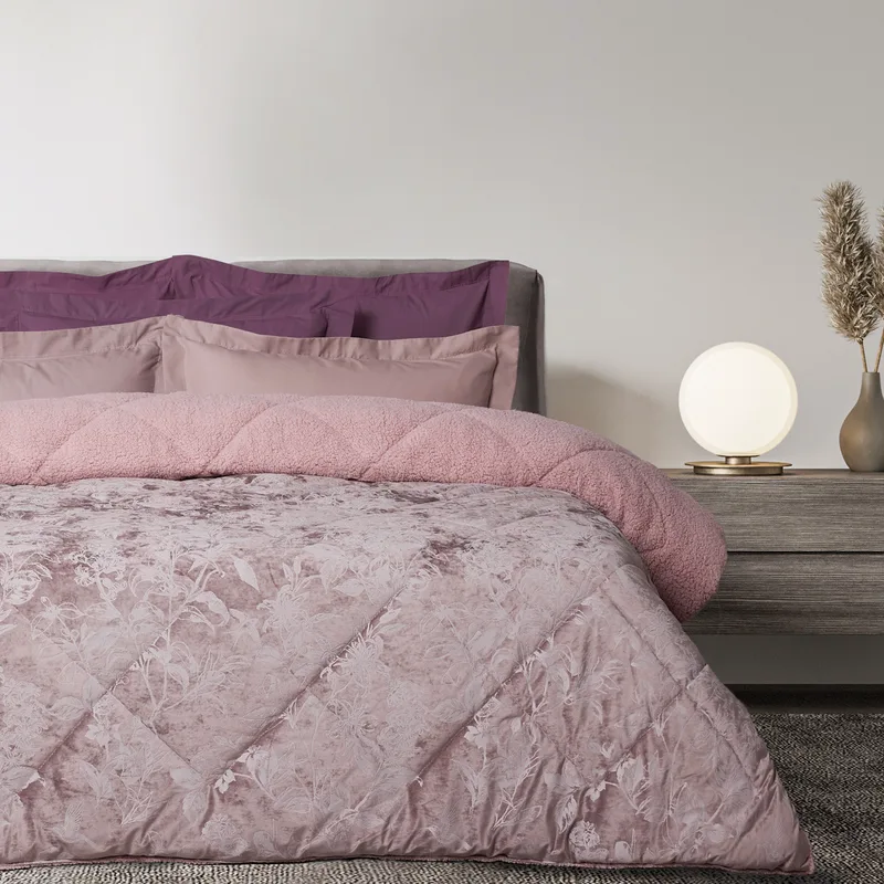 Κουβερτοπάπλωμα Μονό με Γούνα Sherpa Das Home 1377 Nude 160x220