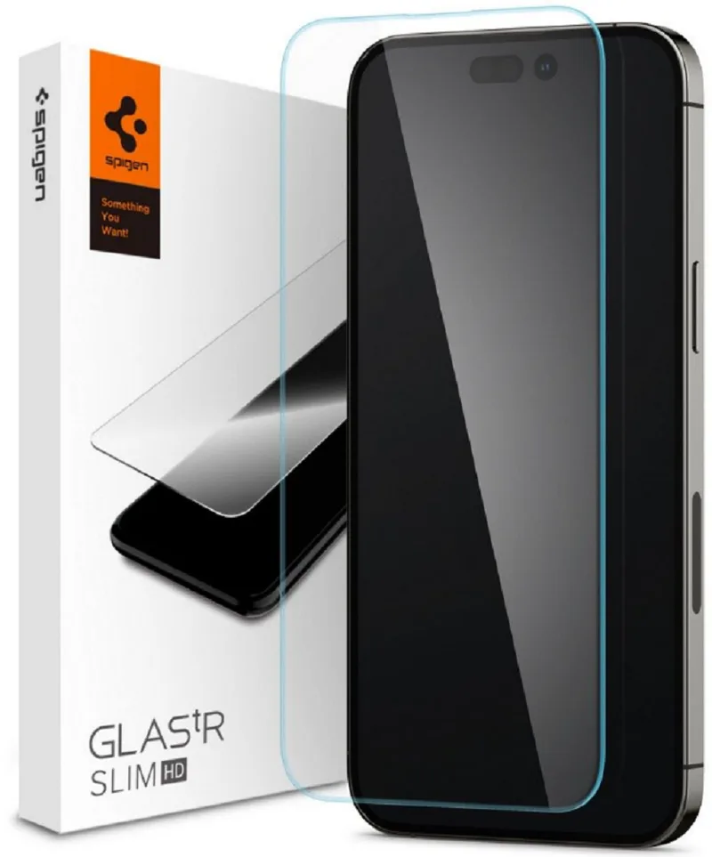Spigen Tempered Glass GLAS.tR Slim HD - Αντιχαρακτικό Γυαλί Οθόνης Apple iPhone 14 Pro Max - Clear (AGL05210)