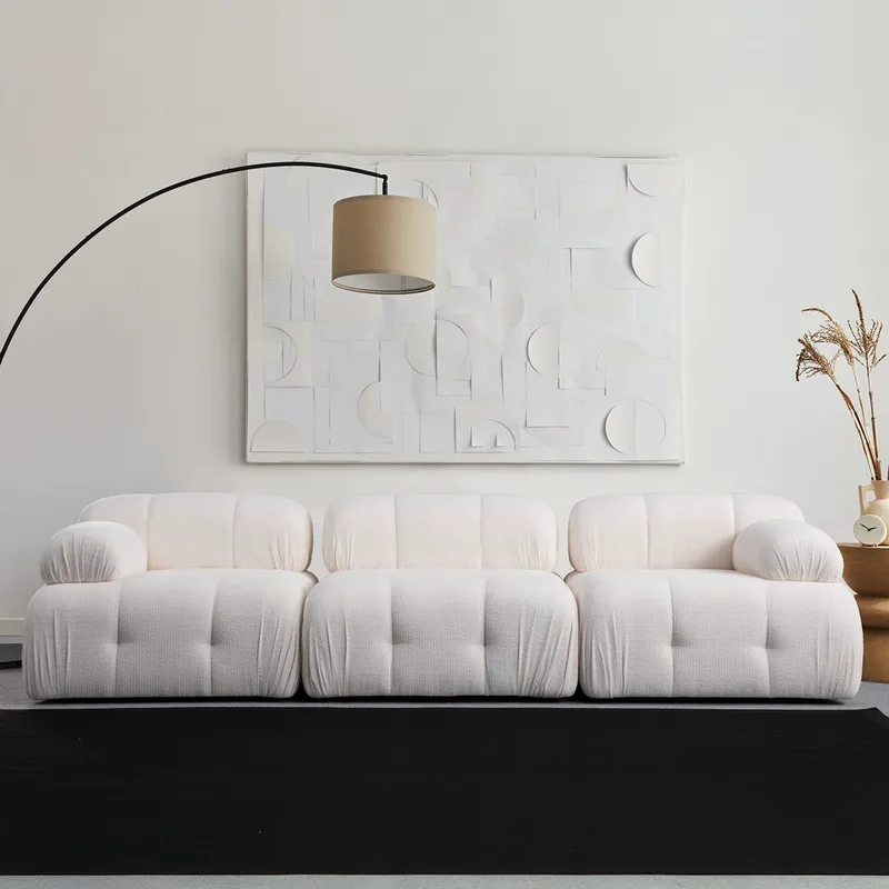 Τριθέσιος Καναπές Petite 3 - White 560Are1549 (95x75x62)