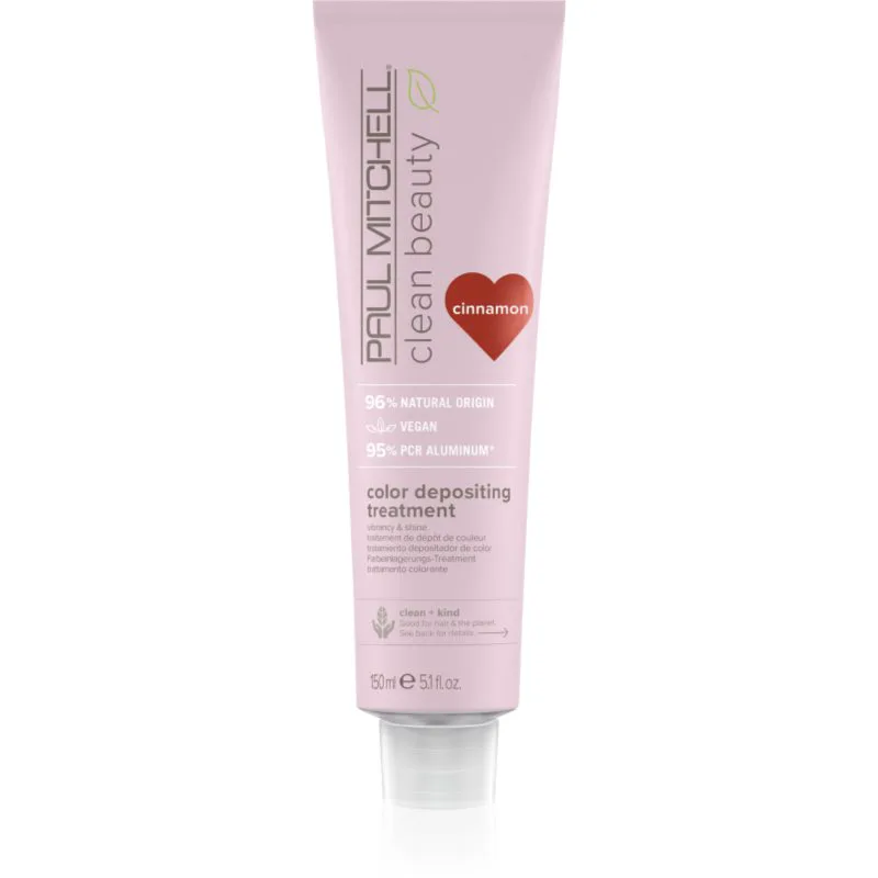 Paul Mitchell Clean Beauty Color Depositing Treatment θρεπτική μάσκα για βαμμένα μαλλιά απόχρωση Cinnamon 150 ml