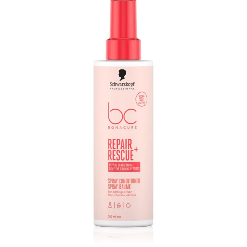 Schwarzkopf Professional BC Bonacure Repair Rescue+ κοντίσιονερ χωρίς ξέβγαλμα για κατεστραμμένα μαλλιά 200 ml