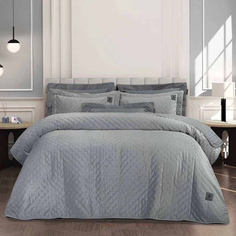 ΚΟΥΒΕΡΛΙ KING SIZE GREENWICH POLO CLUB 3430 ΑΣΗΜΙ 240Χ250CM