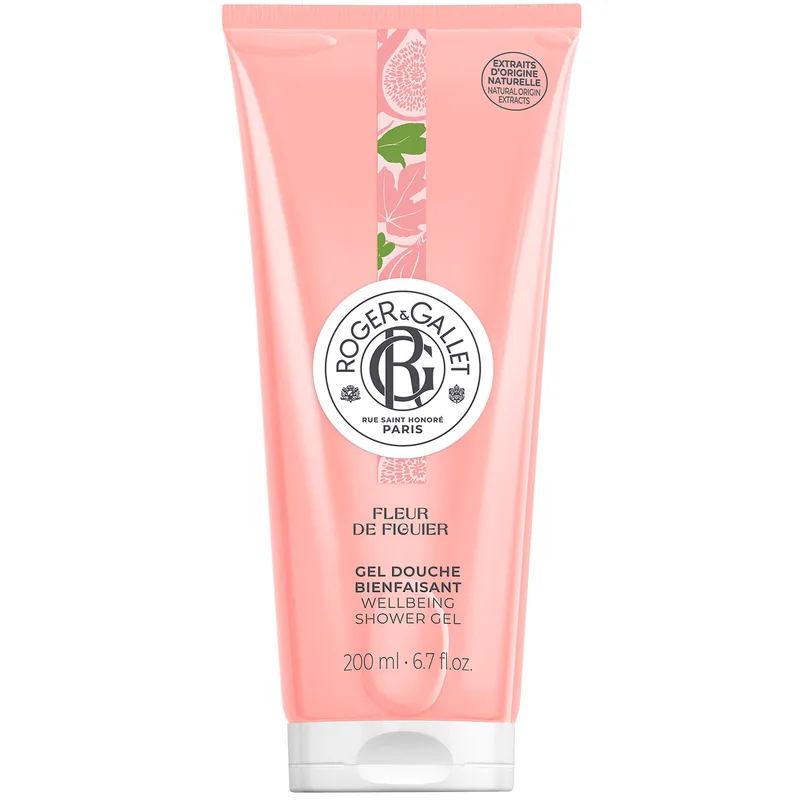Roger & Gallet Fleur de Figuier Wellbeing Shower Gel Αναζωογονητικό Αφρόλουτρο Σύκο, Musk & Γκρέιπφρουτ 200ml