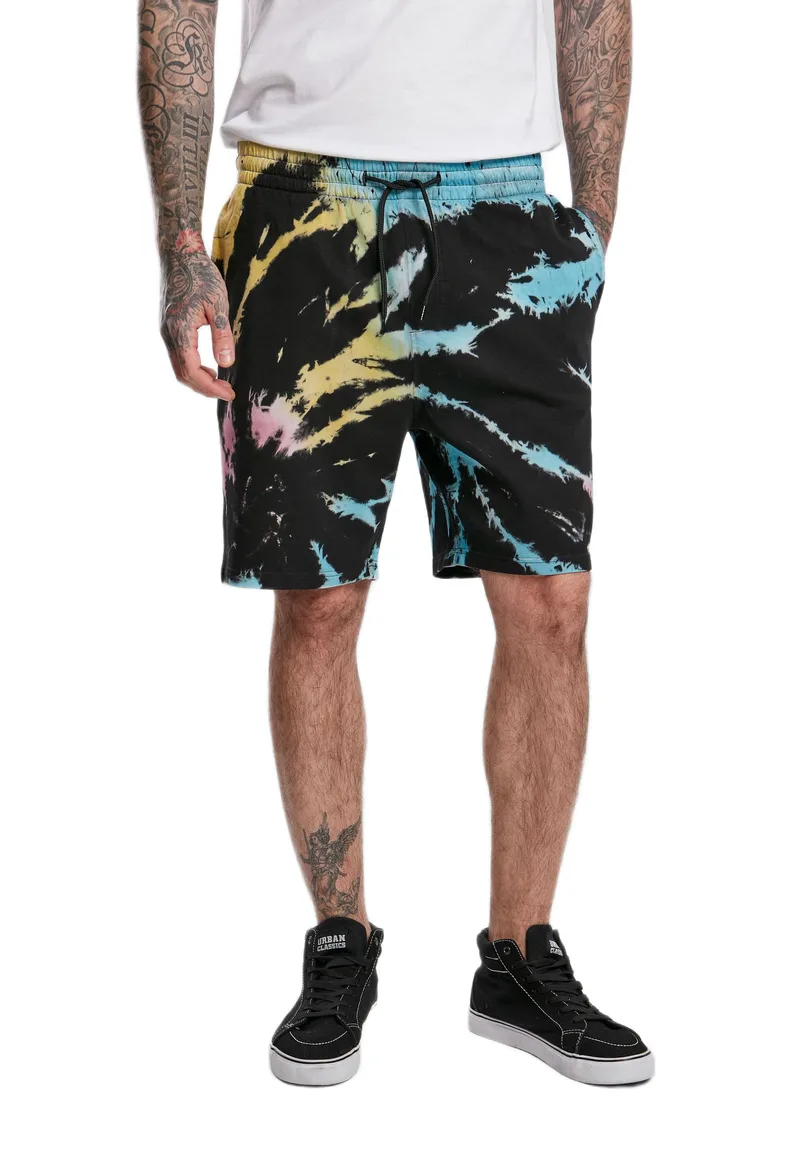 Tie Dye Sweat Shorts Urban Classics TB3518-00007 black