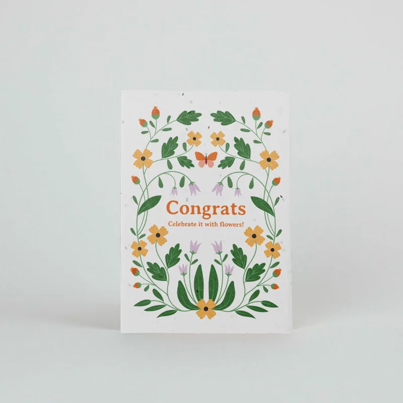 Plantable Postcard – Congrats