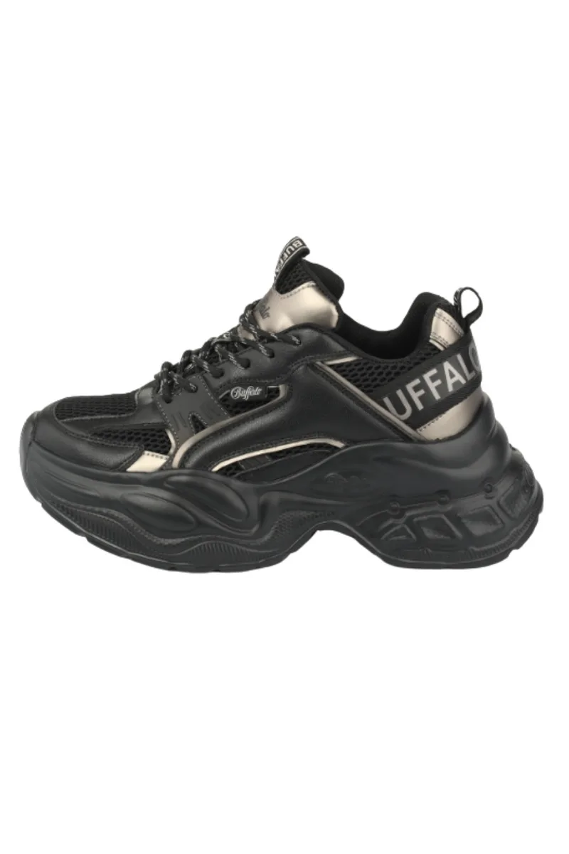 Buffalo Yuno One Γυναικεία Platform Sneakers - Μαύρα -1636645-BLACK