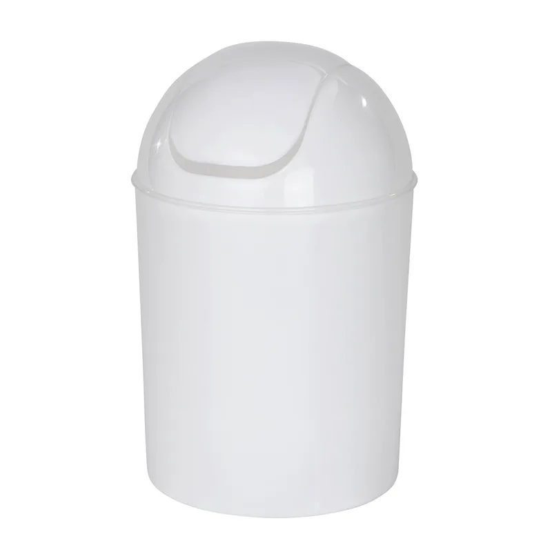 Κάδος Απορριμμάτων Μπάνιου (Φ20x30) Wenko 6lt Economic White 21424100