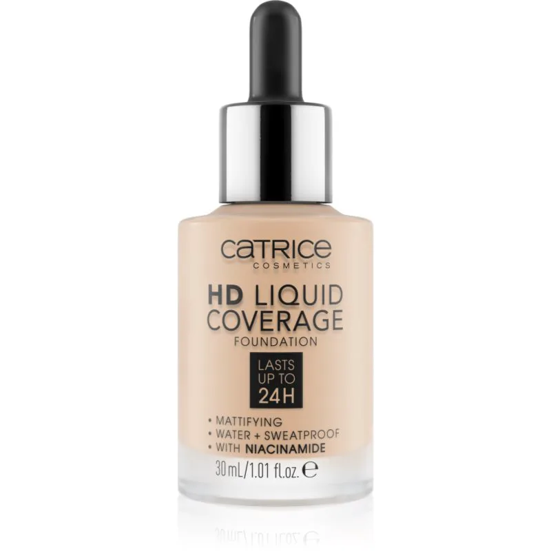 Catrice HD Liquid Coverage μεικ απ απόχρωση 010 Light Μπεζ 30 ml