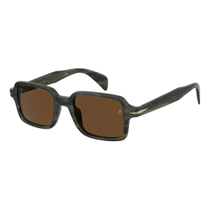 David Beckham DB-1179-S-6AK Men's Sunglasses — Acetate Green Frame, Brown Lenses, 51/19/145