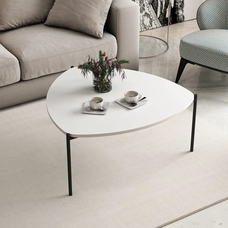 Τραπέζι Σαλονιού Lenny - White 506Mnr1217 (90x40x89)