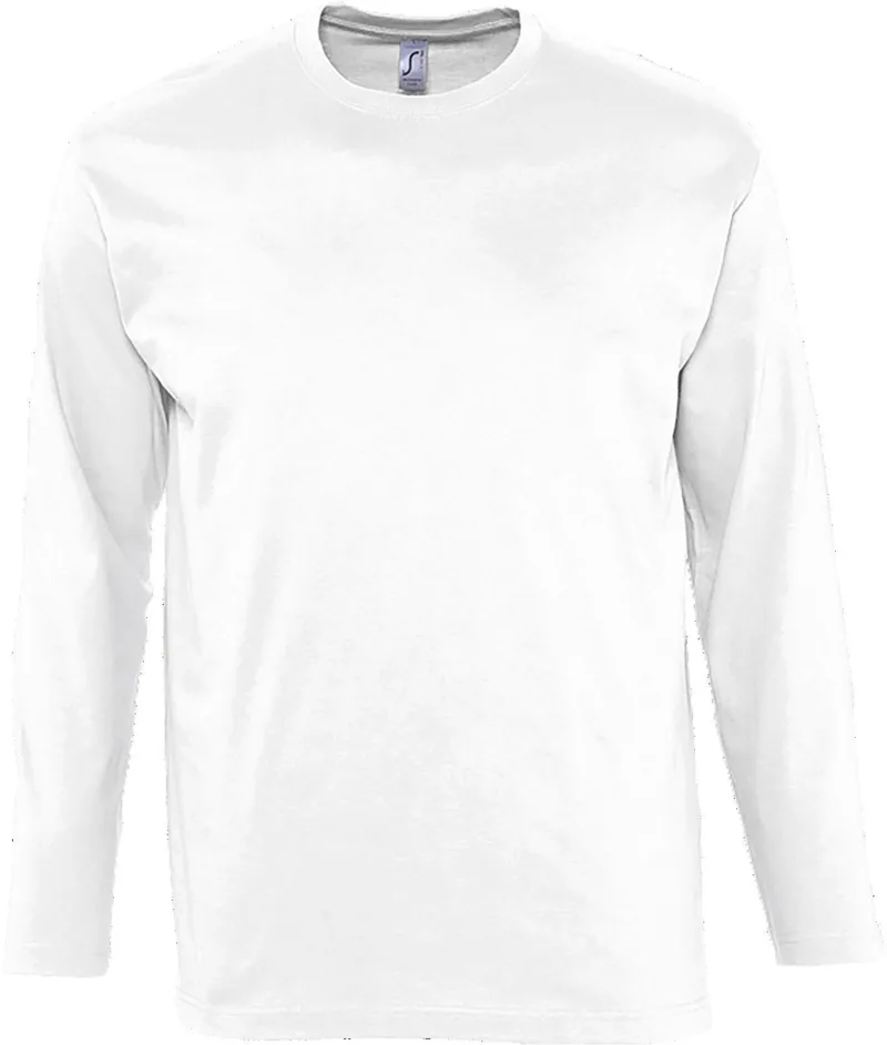 Μακρυμάνικο T-Shirt Monarch SOLS 11420 White