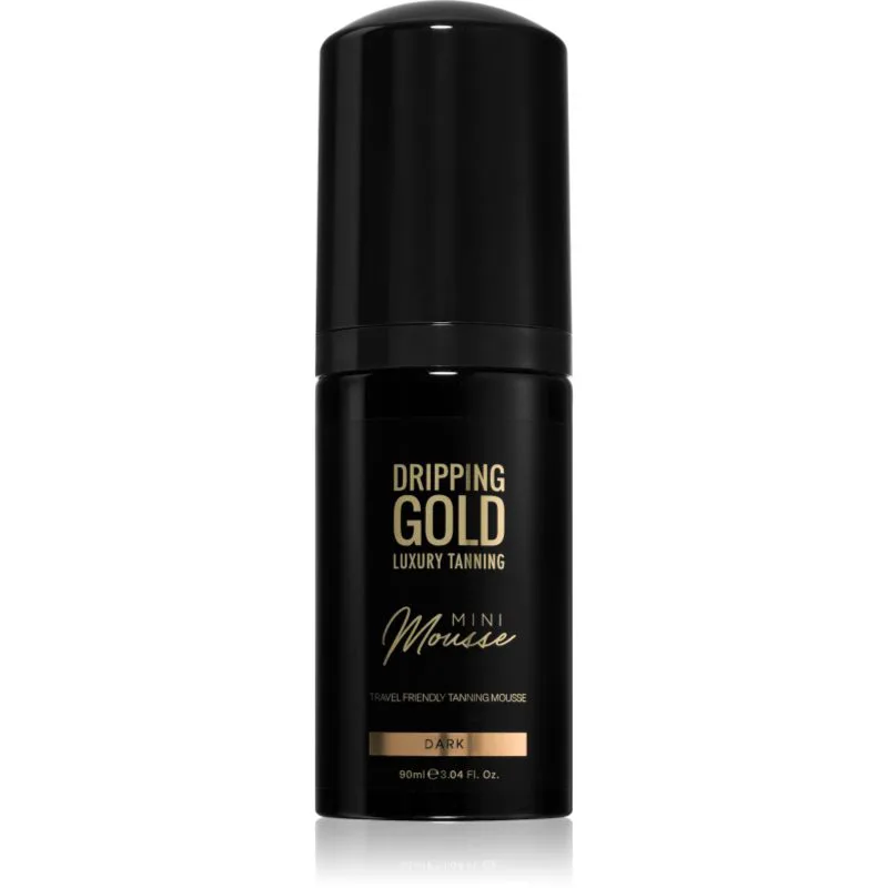 Dripping Χρυσό Luxury Tanning Mini Mousse αφρός αυτομαυρίσματος για πρόσωπου και σώμα απόχρωση Dark 90 ml