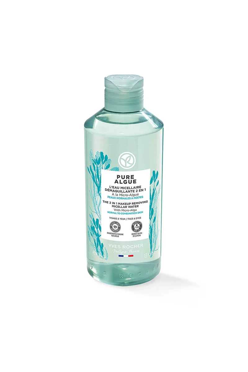 Yves Rocher Makeup Removing Micellar Water - Pure Algue 400 ml - 62107