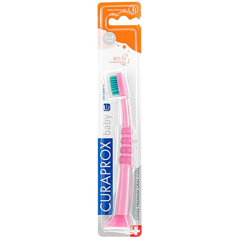 Curaprox Baby CK 4260 Ultra Soft Πολύ Μαλακή Παιδική Οδοντόβουρτσα 1 Τεμάχιο - Ροζ / Πράσινο