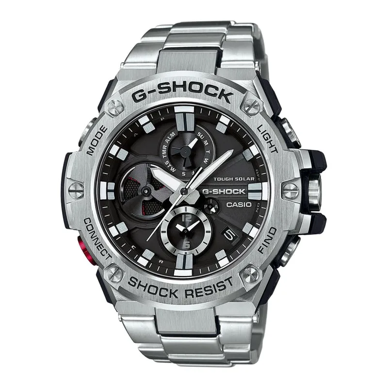 CASIO G-Shock Solar Silver Stainless Steel Bracelet GST-B100D-1AER