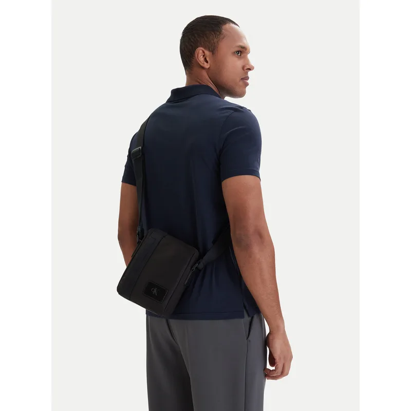 Τσαντάκι Calvin Klein Canvas Mix Reporter LV04D3366G Μαύρο