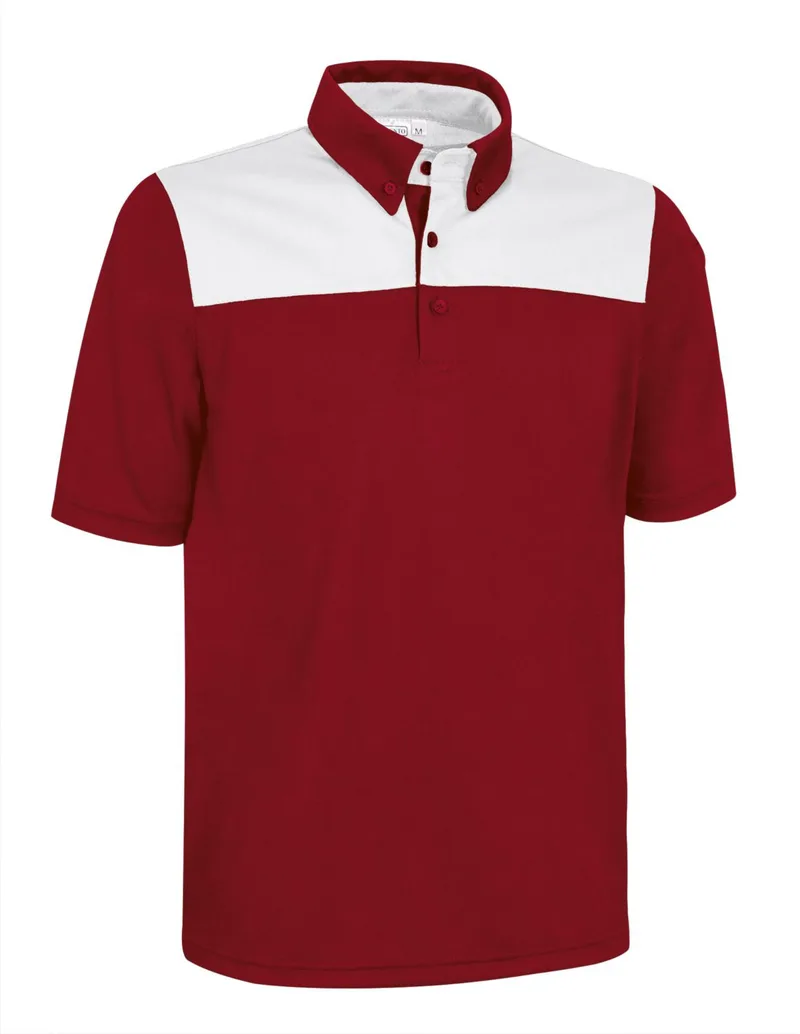 Κοντομάνικο Polo Shirt HURRICANE Valento POVAHUCRB Lotto Red-White