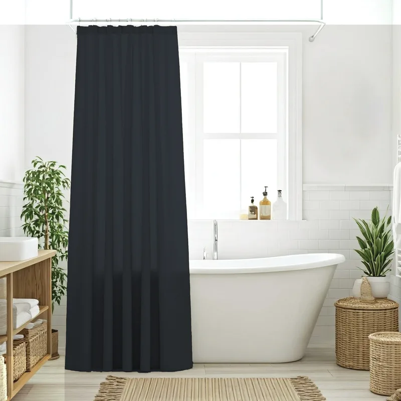 Κουρτίνα Μπάνιου Das Home 0809 Graphite 200X180