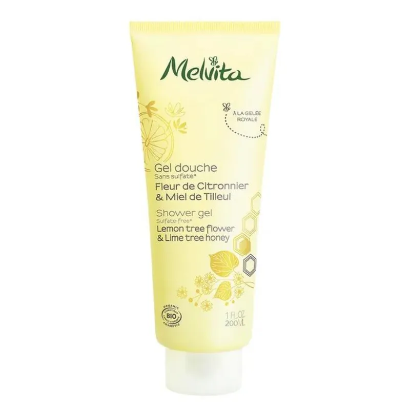 Melvita Organic Lemon Flower and Linden Honey Shower Gel 200ml