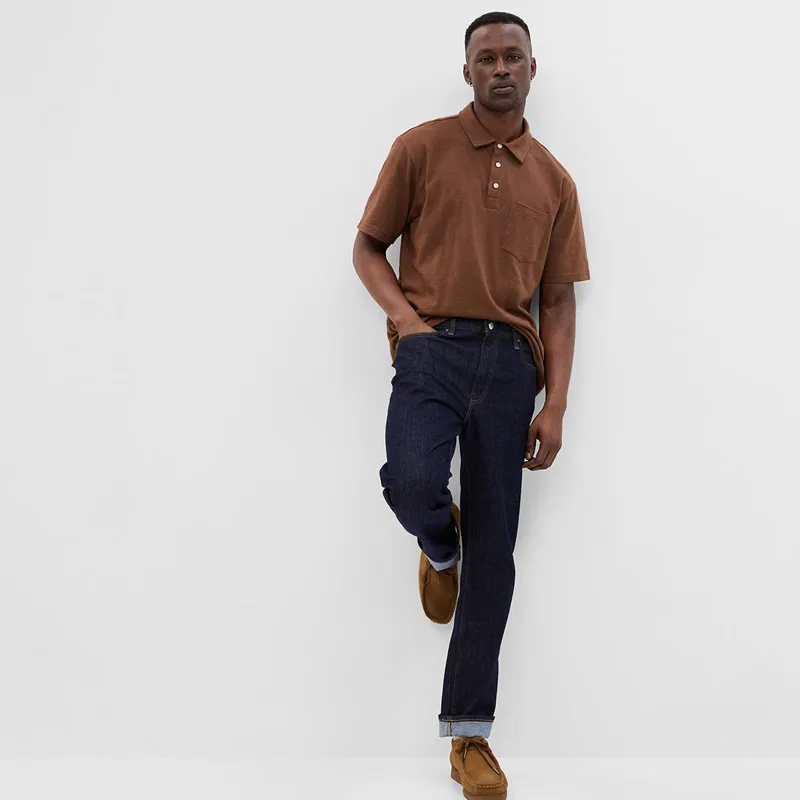 Παντελόνια GAP Denim Pants Straight Resin Rinse W30/L32