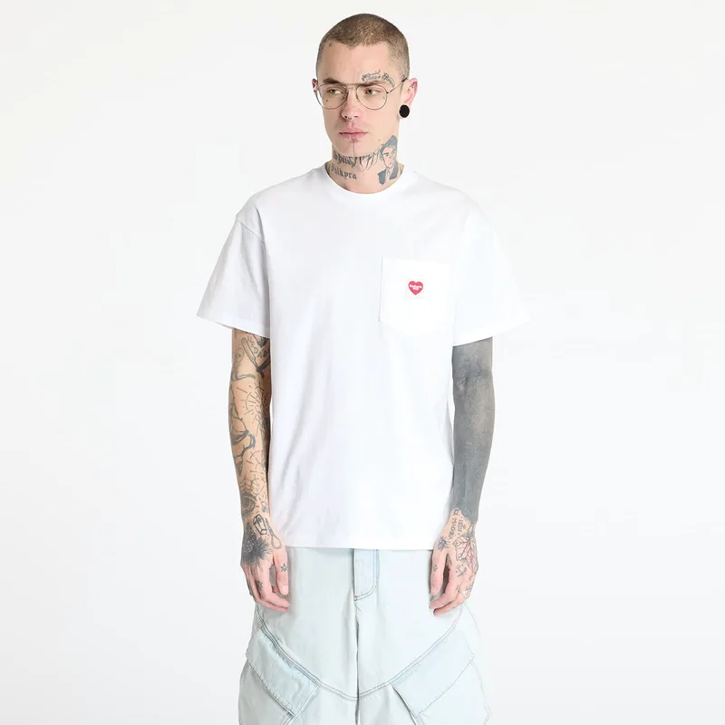 T-shirt Carhartt WIP S/S Pocket Heart T-Shirt UNISEX White/ Red S