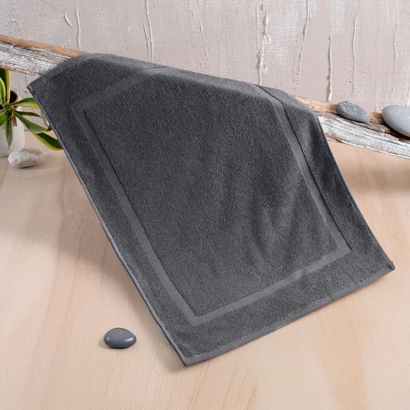Πατακι μπανιου (50x70) tiles dark grey, rythmos home