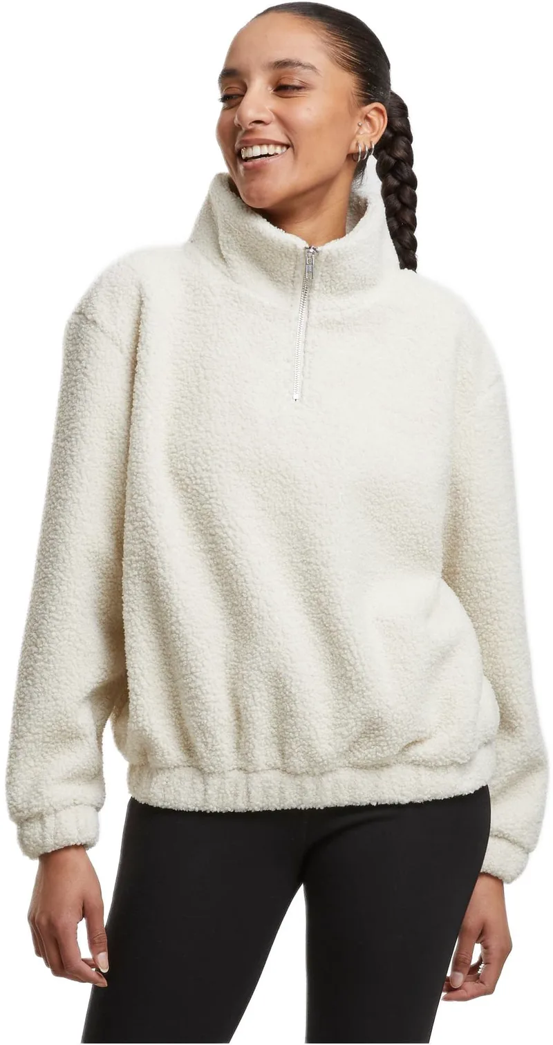Γυναικείο Μπουφάν Sherpa Troya TB8110-02903 Urban Classics Black/Rose Whitesand