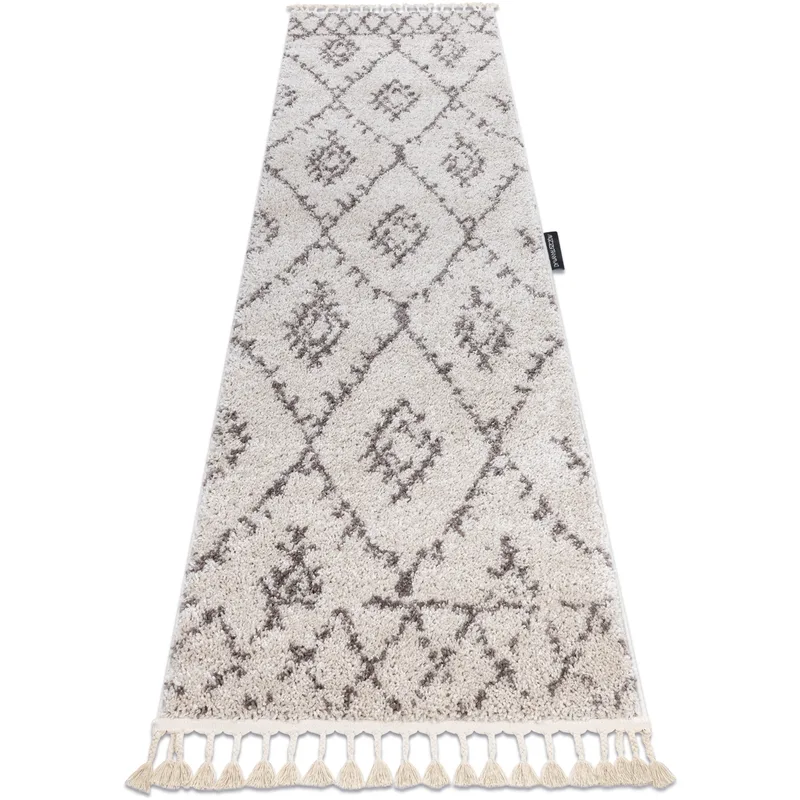 Χαλιά Rugsx Χαλί, Δρομέας BERBER FEZ κρέμα - Π80x300 cm