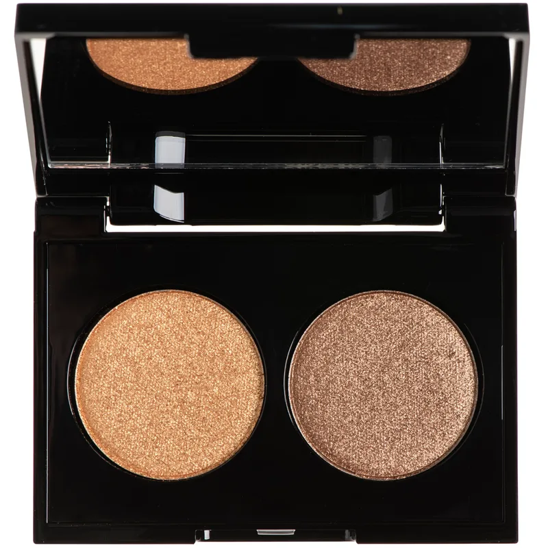 Korres Volcanic Minerals Velvet Dual Eyeshadow Παλέτα Σκιών με Βελούδινη Υφή & Έντονο Χρώμα 3g - Golden Amber 28