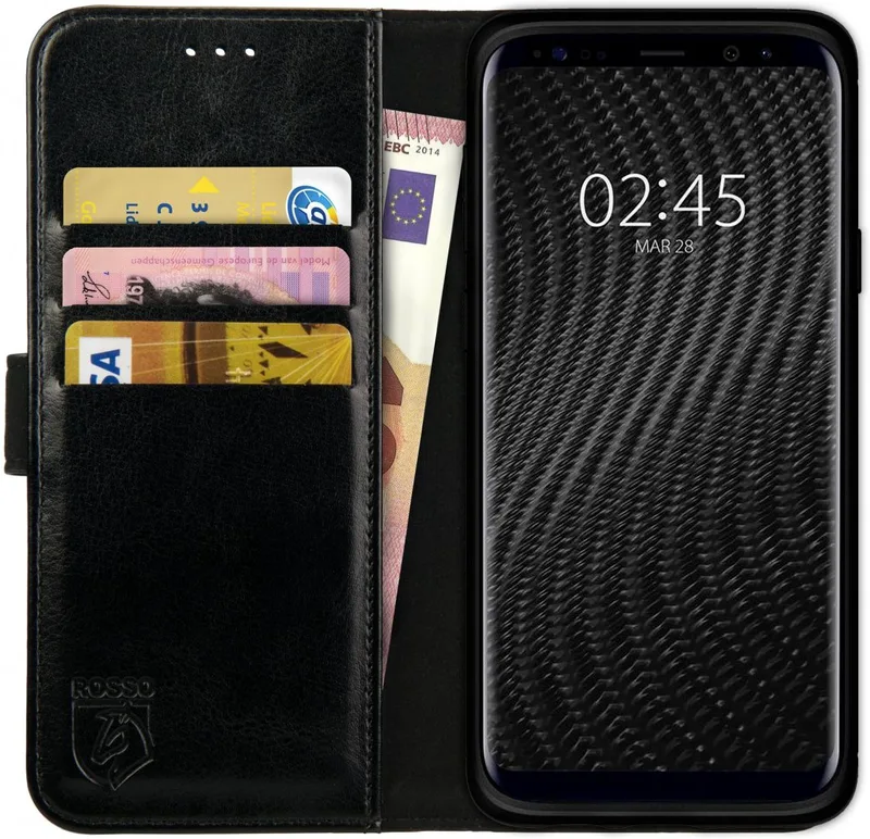 Κόκκινο Element PU Θήκη Πορτοφόλι Samsung Galaxy S9 Plus - Black (8719246134067)