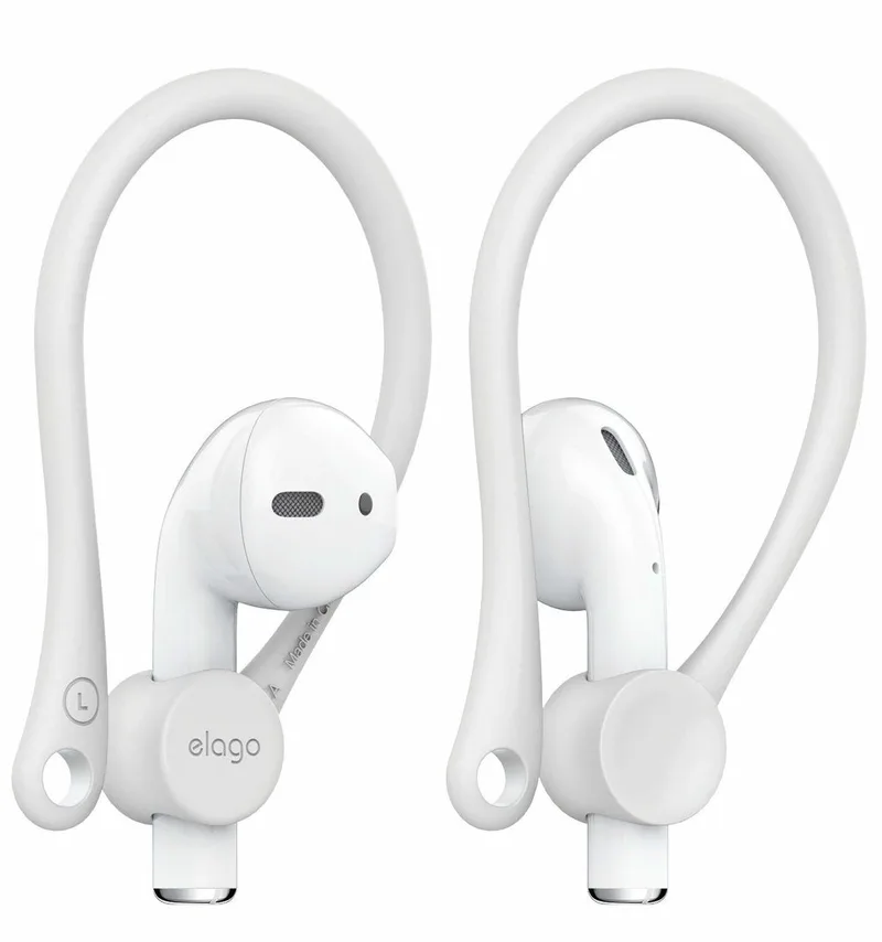 Elago AirPods 2nd / 1st Gen. Earhooks - White (EAP-HOOKS-WH)