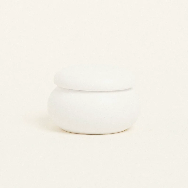 Beauty Home ΚΕΡΑΜΙΚΗ ΜΠΙΖΟΥΤΙΕΡΑ ΜΑΚΑΡΟΝ 6,5 x 5 cm ΛΕΥΚΟ